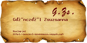 Gönczöl Zsuzsanna névjegykártya